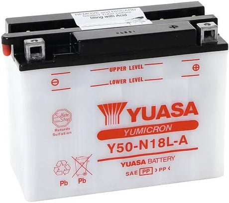 Yuasa Batterie Y50-N18L-A Batterie Y50-N18L-A Standard ohne SP