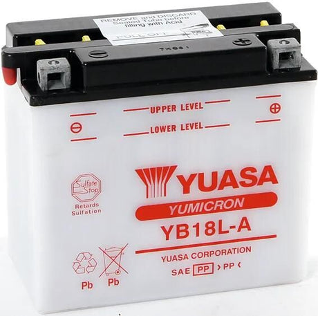 Yuasa-Batterie yb18l-a. Batterie YB18L-A Standard ohne SP