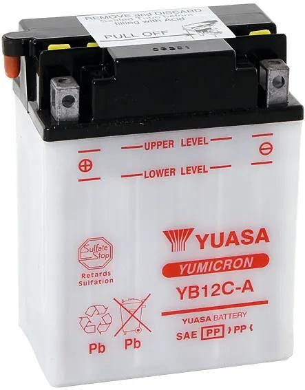 Yuasa-Batterie yb12c-a. Batterie YB12C-A Standard ohne SP