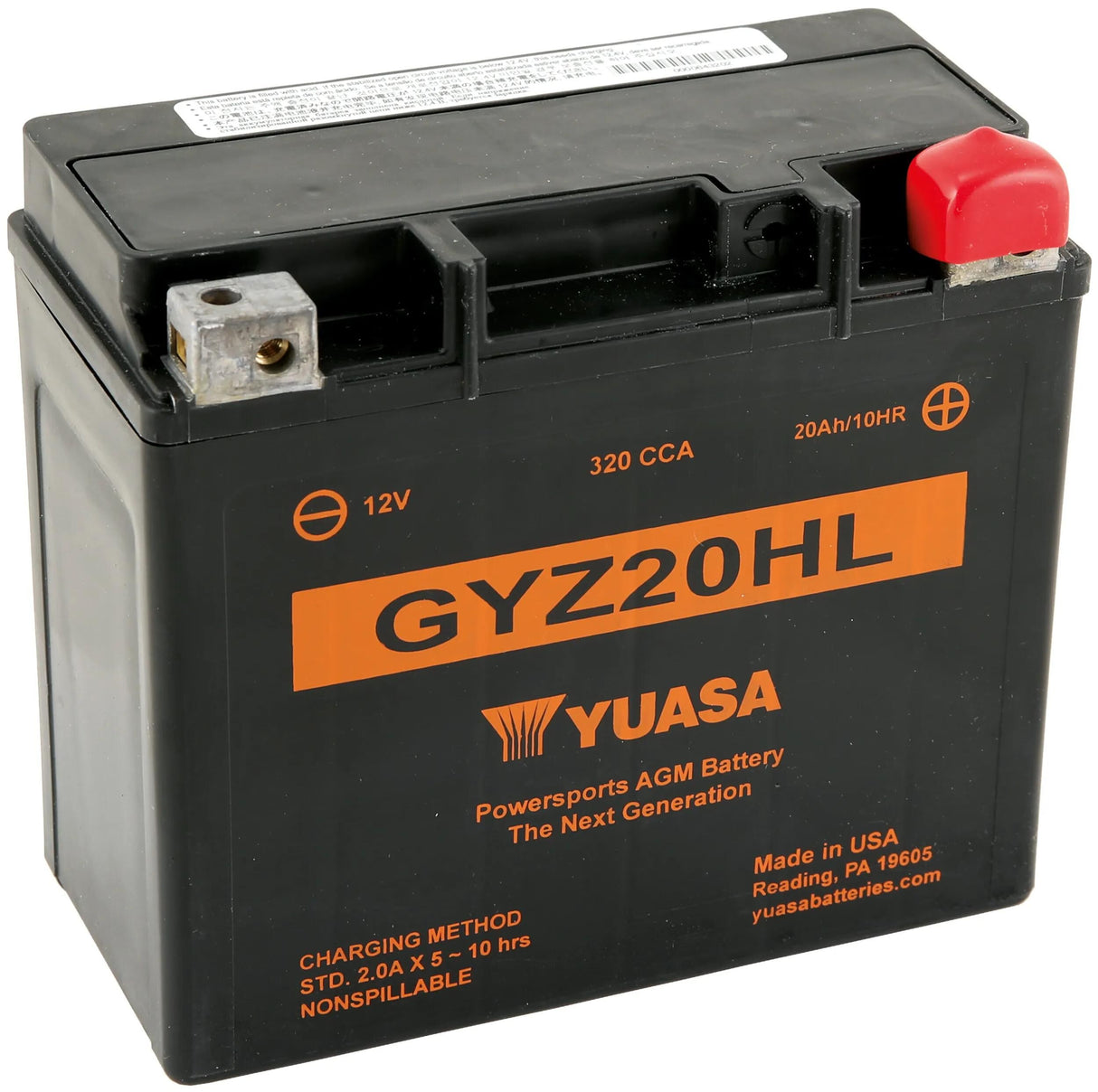 Yuasa-Batterie gyz20hl. Batterie Gyz20HL AGM