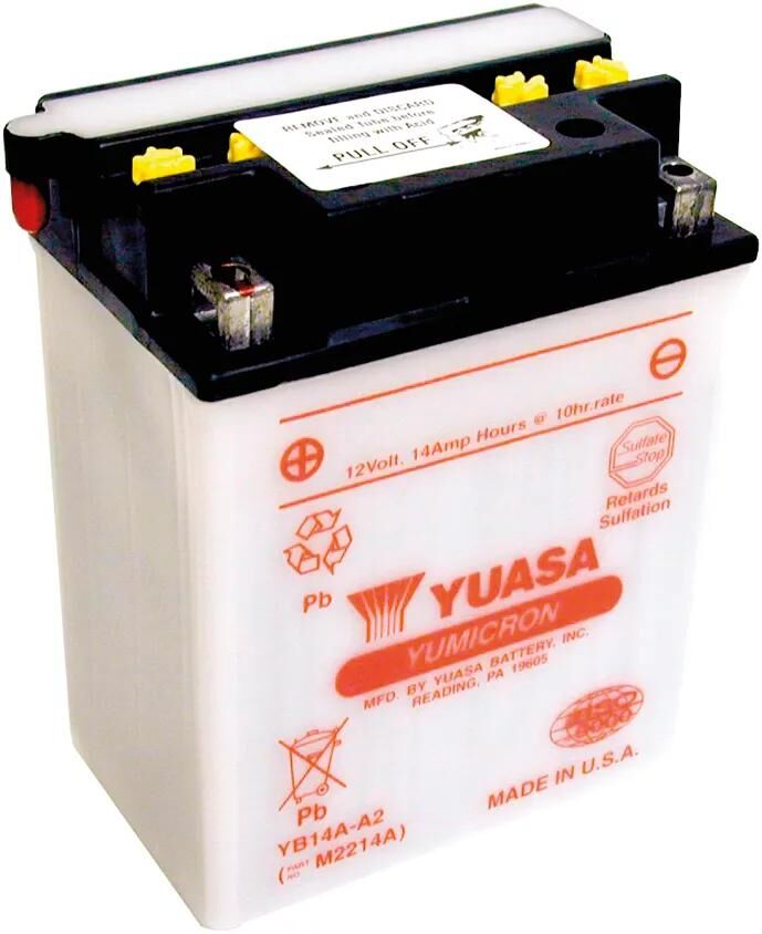 Yuasa -Standardbatterie YB14A-A2 Standard ohne SP