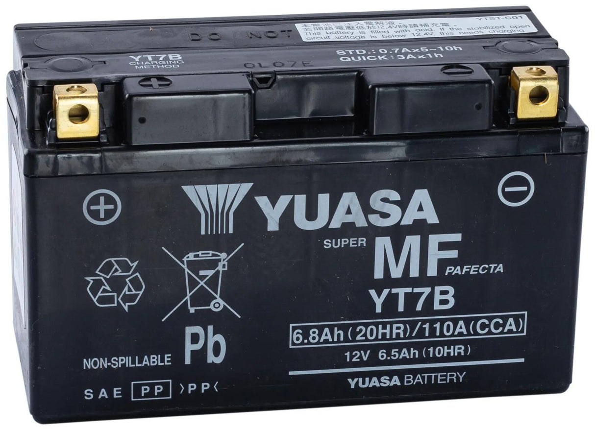 Yuasa-Batterie yt7b yt7b-bs. Batterie Yt7b AGM
