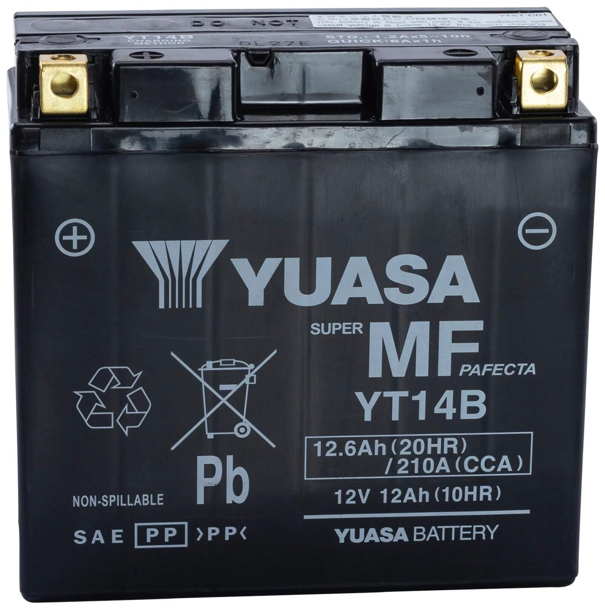 Yuasa-Batterie yt14b yt14b-bs. Batterie Yt14b AGM