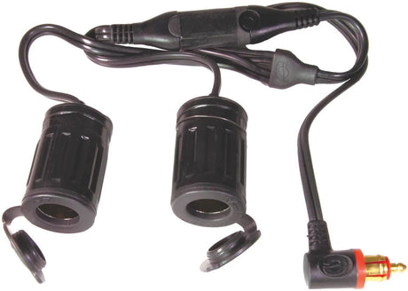 Tecmate-Zubehör und optimaler Zick-Splitter. Stecker. DIN-Winkelbolzen