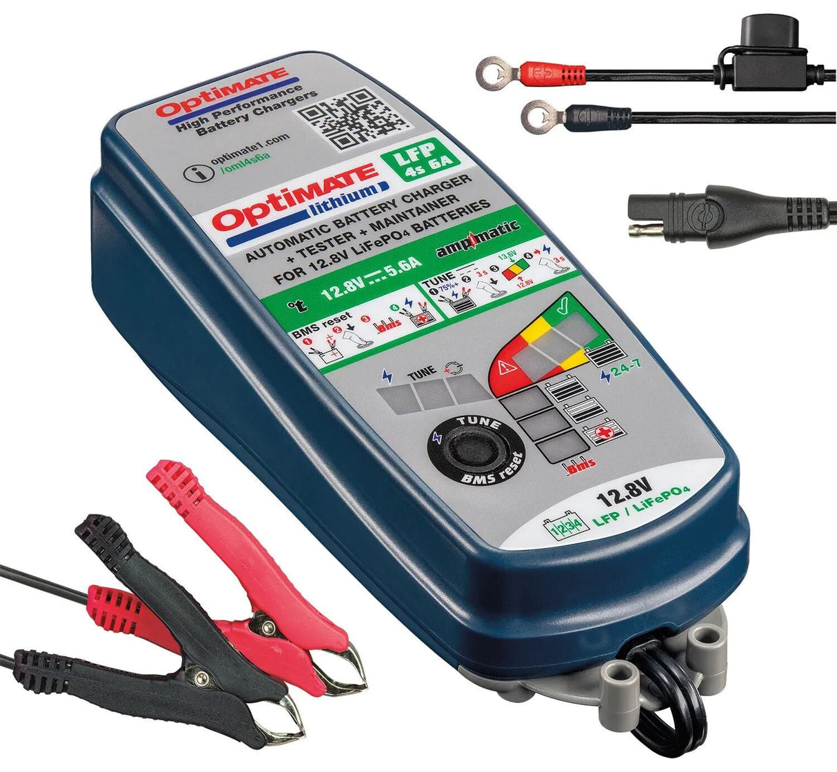 Tecmate Batterieladegerät Optimum Lithium 4s 6a. Optimiertes 4s Ladegerät Lithium 6a