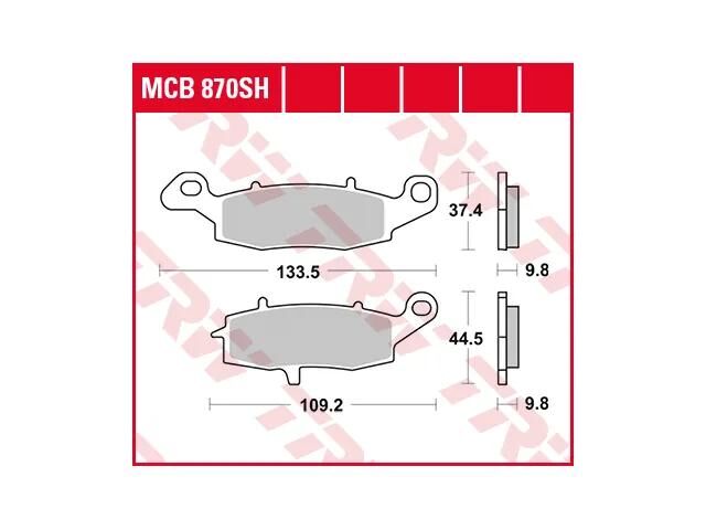 TRW-Lucas Bremsbeläge MCB 870 Bremsbelag MCB 870 Si Sintermetall