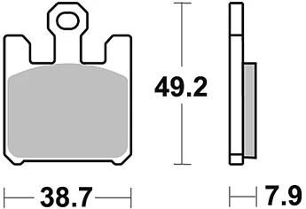 TRW Bremsbeläge MCB 742 Bremsbelag MCB 742 SCR Sinter Carbon Racing