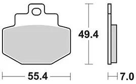 TRW Bremsbeläge MCB 727 Bremsbelag MCB 727 SRM Sintermetall