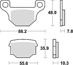 TRW Bremsbeläge MCB765 Bremsbelag MCB 765 Bio-Standard