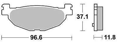 TRW Bremsbeläge MCB 768 Bremsbelag MCB 768 SRM Sintermetall