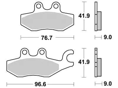 TRW-Lucas Bremsbelag MCB 771 Bremsbelag MCB 771 SRM Sintermetall