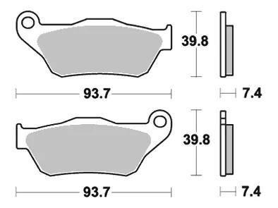 TRW Bremsbeläge MCB 786 Bremsbelag MCB 786 SRM Sintermetall