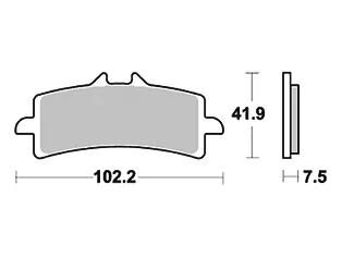 TRW Bremsbeläge MCB 792 Bremsbelag MCB 792 CRQ Hyper Carbon Racing