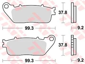 TRW Bremsbeläge MCB817 Bremsbelag MCB 817 SH Sintermetall