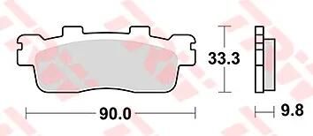 TRW Bremsbeläge MCB830 Bremsbelag MCB 830 SRM Sintermetall