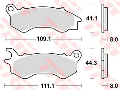 TRW Bremsbeläge MCB833 Bremsbelag MCB 833 Bio-Standard