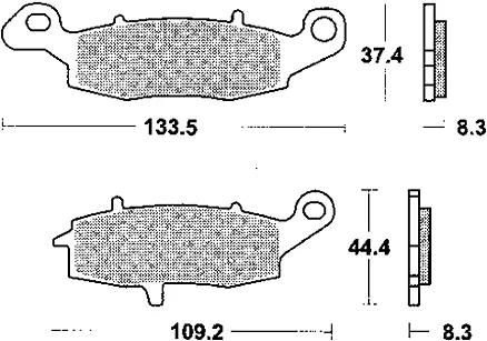 TRW Bremsbeläge MCB 681 Bremsbelag MCB 681 SV Sintermetall