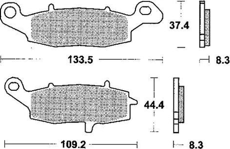 TRW Bremsbeläge MCB 682 Bremsbelag MCB 682 SV Sintermetall