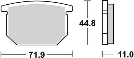 TRW Bremsbeläge MCB 501 Bremsbelag MCB 501 Bio-Standard