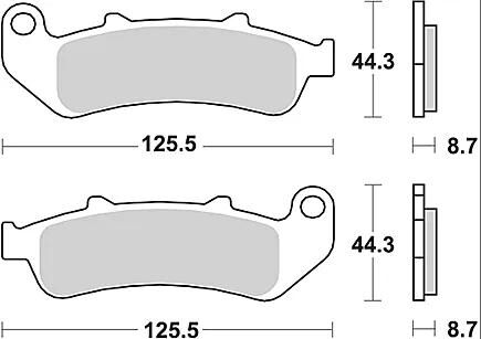 TRW Bremsbeläge MCB 658 Bremsbelag MCB 658 Bio-Standard