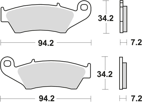 TRW Bremsbeläge MCB 669 Bremsbelag MCB 669 SV Sintermetall