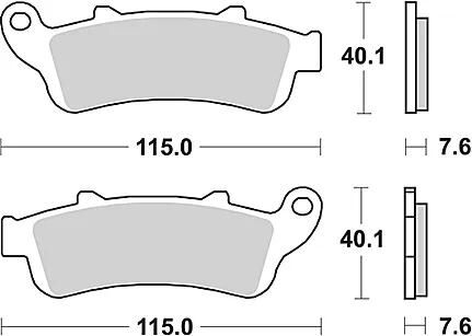 TRW Bremsbeläge MCB 692 Bremsbelag MCB 692 Bio-Standard