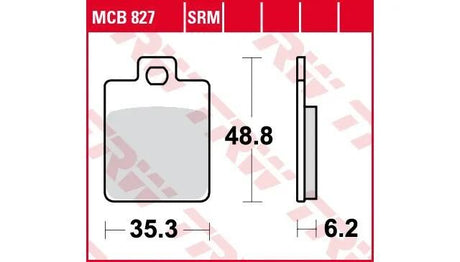 TRW Bremsbeläge MCB827 Bremsbelag MCB 827 Bio-Standard
