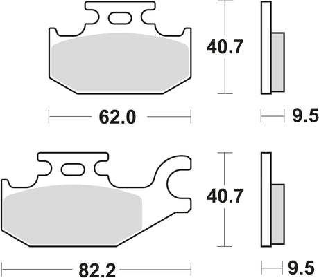 TRW Bremsbeläge MCB 724 Bremsbelag MCB 724 Si aus Sintermetall