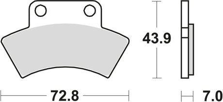 TRW Bremsbeläge MCB 668 Bremsbelag MCB 668 Si aus Sintermetall