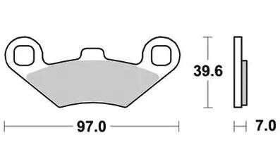 TRW Bremsbeläge MCB 761 Bremsbelag MCB 761 SI aus Sintermetall