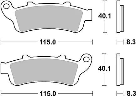 TRW Bremsbeläge MCB 704 Bremsbelag MCB 704 Bio-Standard