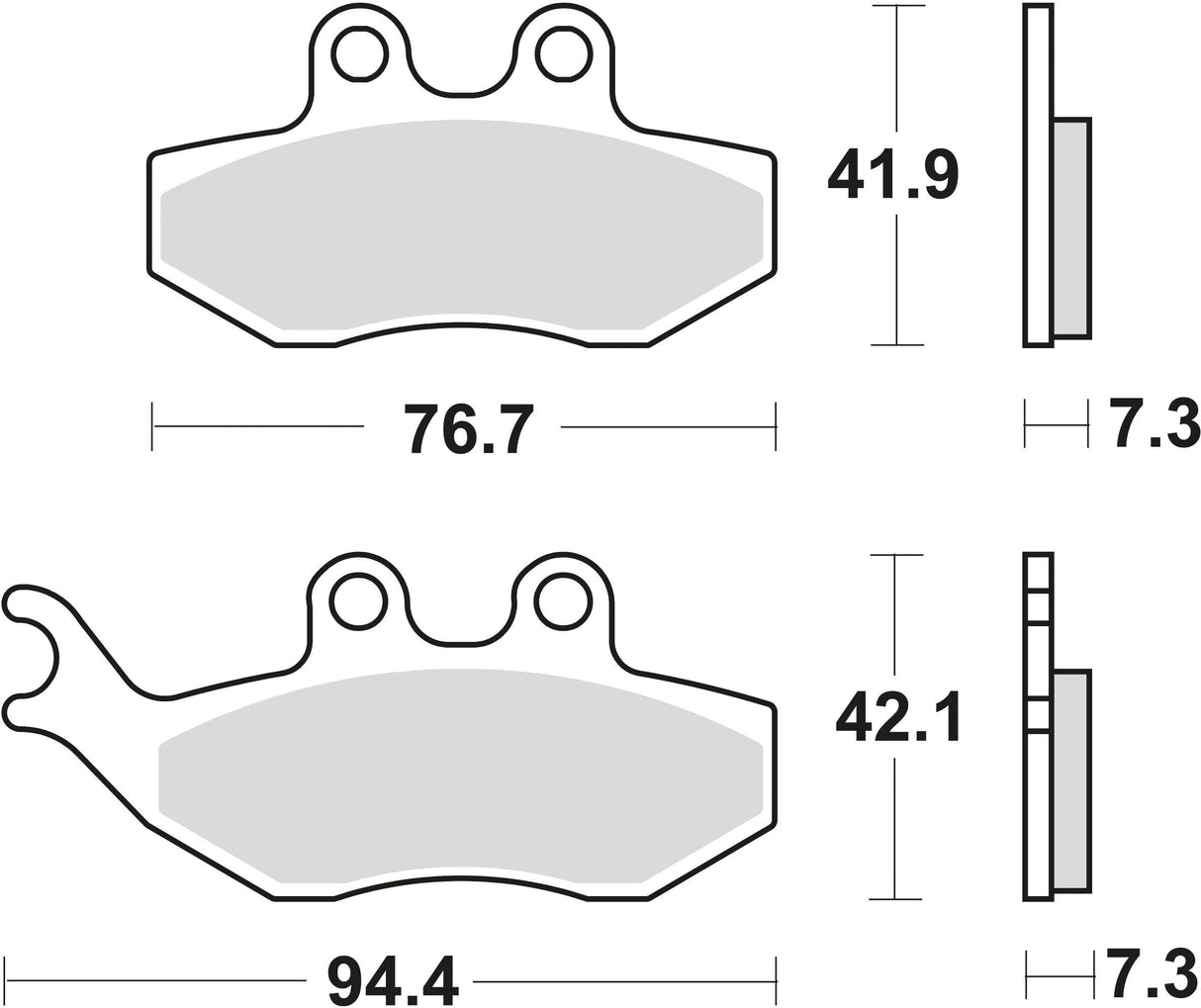 TRW Bremsbeläge MCB 734 Bremsbelag MCB 734 Bio-Standard