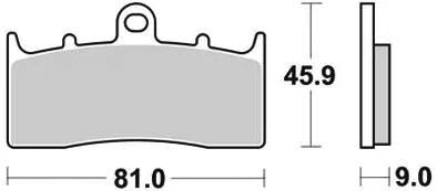 TRW -Lucas Bremsbelag MCB 736 Bremsbelag MCB 736 Bio-Standard