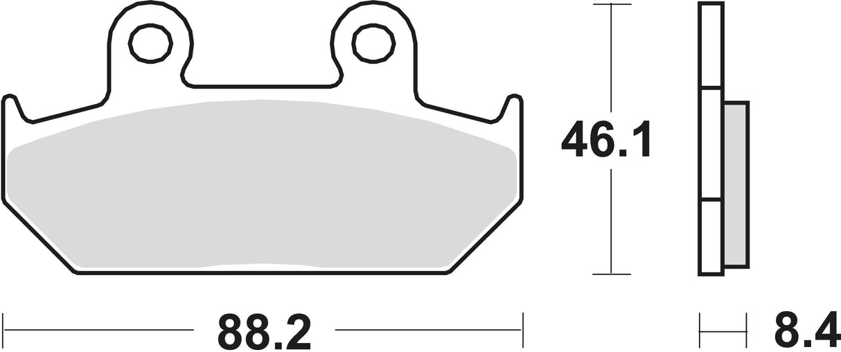 TRW Bremsbeläge MCB 571 Bremsbelag MCB 571 Bio-Standard
