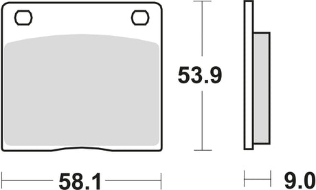 TRW Bremsbeläge MCB 73 Bremsbelag MCB 73 Bio-Standard