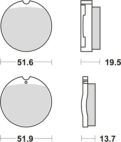 TRW Bremsbeläge MCB 35 Bremsbelag MCB 35 Bio-Standard