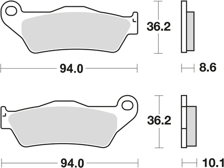 TRW Bremsbeläge MCB 707 Bremsbelag MCB 707 Bio-Standard