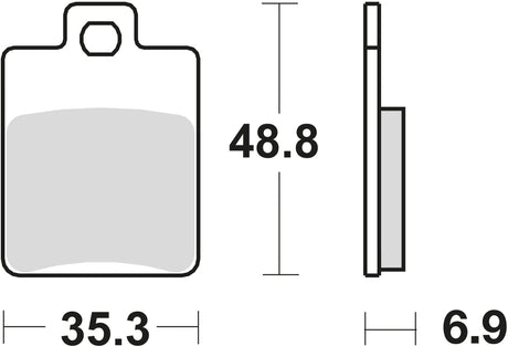 TRW Bremsbeläge MCB 695 Bremsbelag MCB 695 EC organisch