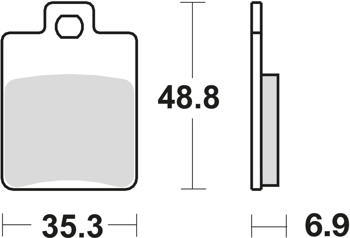 TRW Bremsbeläge MCB 695 Bremsbelag MCB 695 Bio-Standard