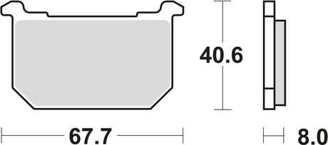 TRW Bremsbeläge MCB 515 Bremsbelag MCB 515 Bio-Standard