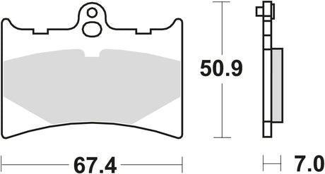 TRW Bremsbeläge MCB 572 Bremsbelag MCB 572 Bio-Standard