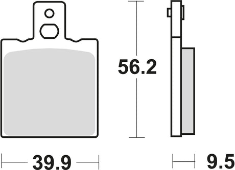 TRW Bremsbeläge MCB 623 Bremsbelag MCB 623 Bio-Standard