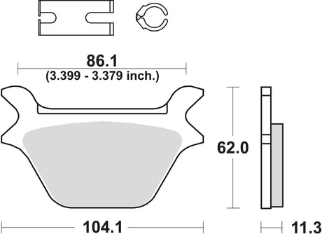TRW Bremsbeläge MCB 583 Bremsbelag MCB 583 Bio-Standard