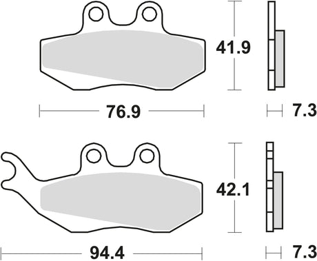 TRW Bremsbeläge MCB 664 Bremsbelag MCB 664 Bio-Standard