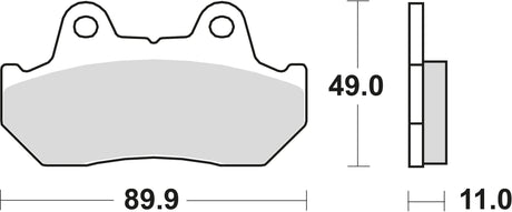 TRW Bremsbeläge MCB 512 Bremsbelag MCB 512 Bio-Standard
