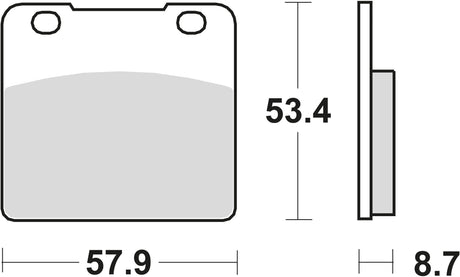 TRW Bremsbeläge MCB 542 Bremsbelag MCB 542 Bio-Standard