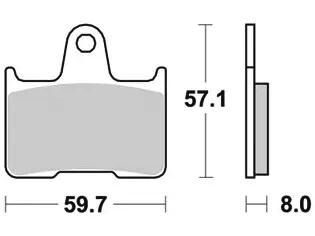 TRW Bremsbeläge MCB 691 Bremsbelag MCB 691 St. organisch perf.comfort