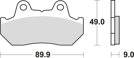 TRW Bremsbeläge MCB 544 Bremsbelag MCB 544 Bio-Standard