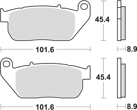 TRW Bremsbeläge MCB 753 Bremsbelag MCB 753 Stk. organisch perf. Komfort