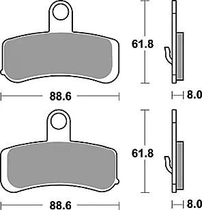 Trw-Lucas Bremsbelag MCB 813 Bremsbelag MCB 813 Stk. organisch perf. Komfort